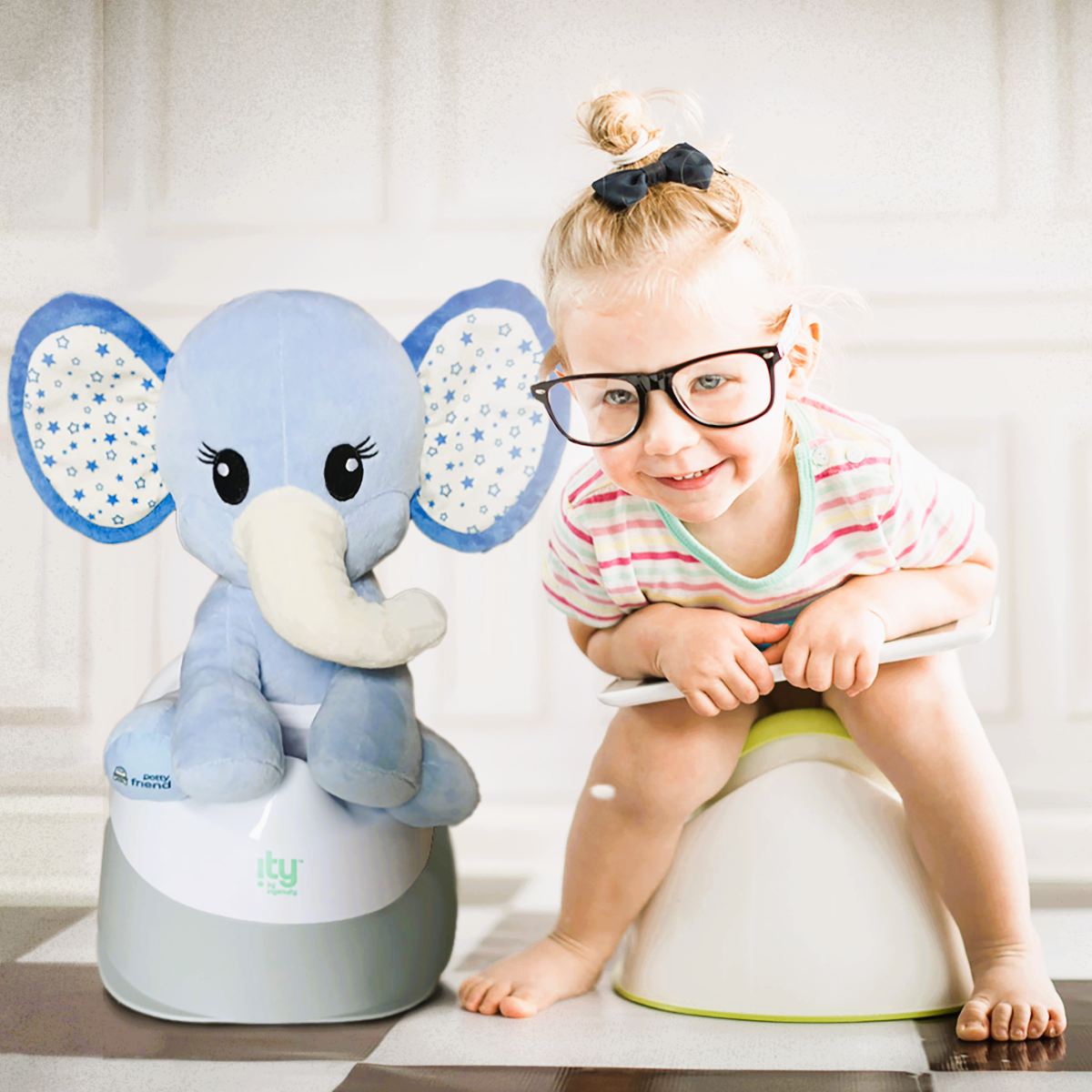 Interactive Potty Training Plush Stuffed Animal Friend 9 Unique Potty Training Phrases Live Simulation Fun Toddler Toilet Toys for Girls & Boys 18 Months to 3+ by PottyFriend (Elephant, Unicorn, Dino)